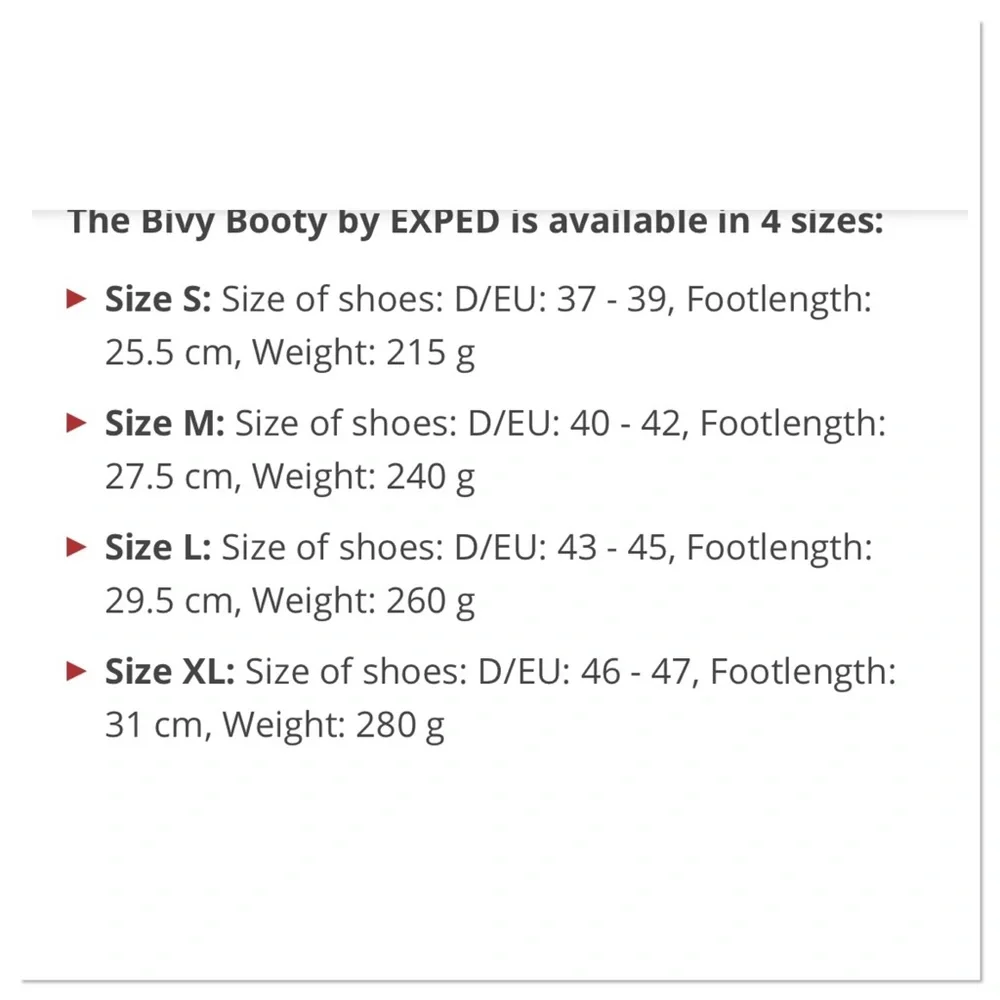Exped Bivy Booty Olive Grey Waterproof Overshoe Size Medium Unisex